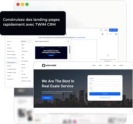Capture de leads avec formulaires et pages d'atterrissage